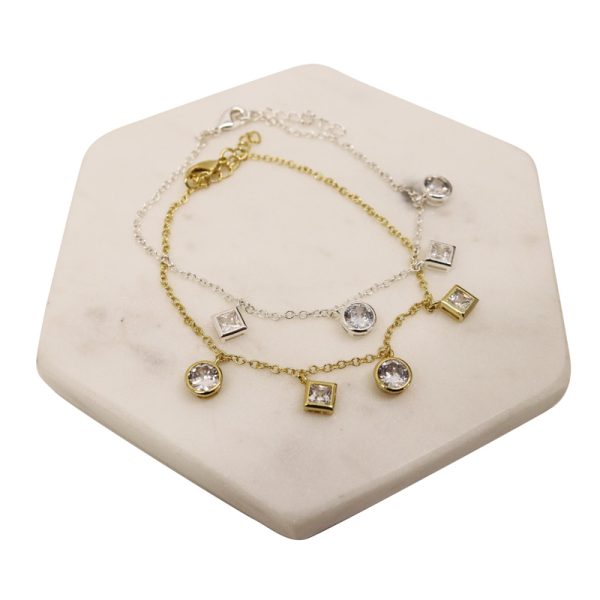 Brass & CZ Bracelet - Image 4