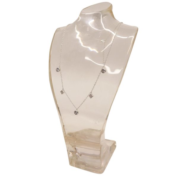 Brass & CZ Necklace - Image 3